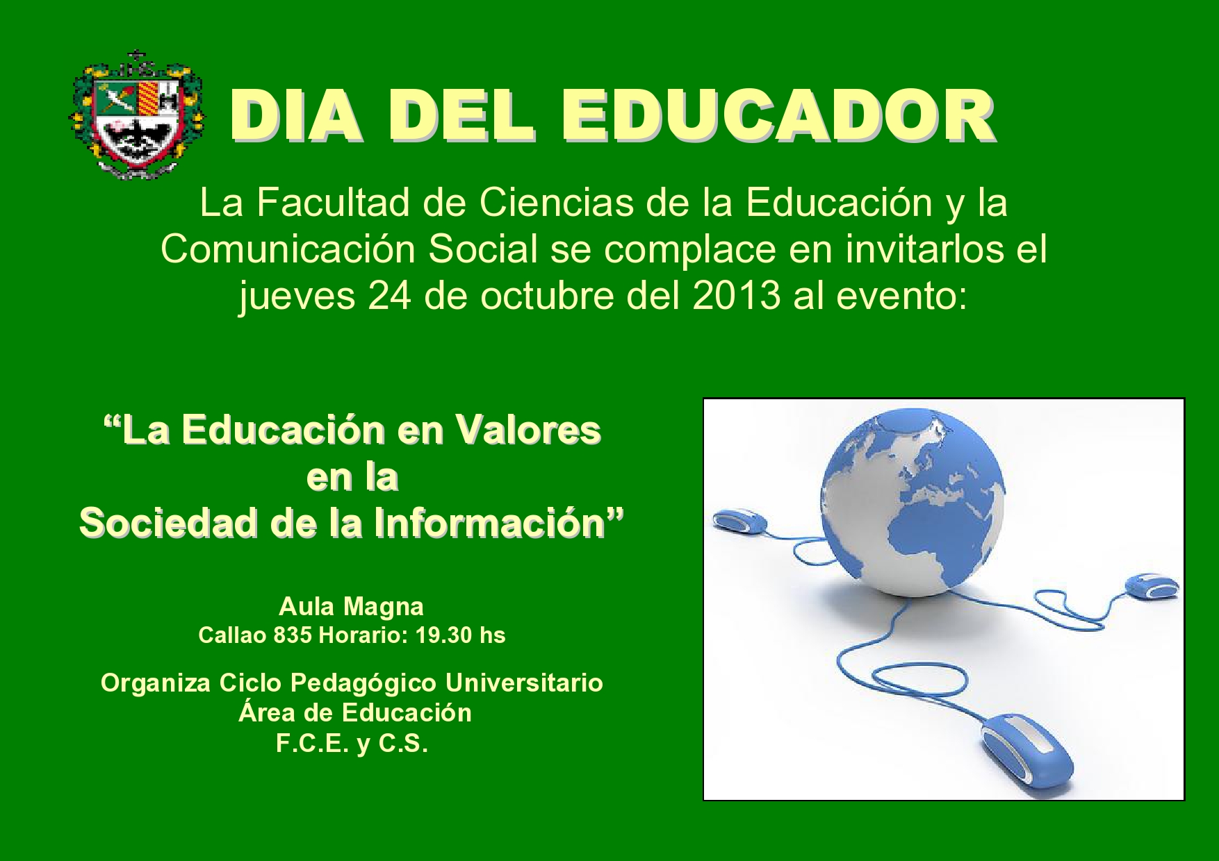 Día del Educador "La Educación en Valores en la Sociedad de la